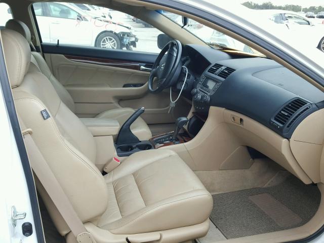 1HGCM72626A002946 - 2006 HONDA ACCORD EX WHITE photo 5