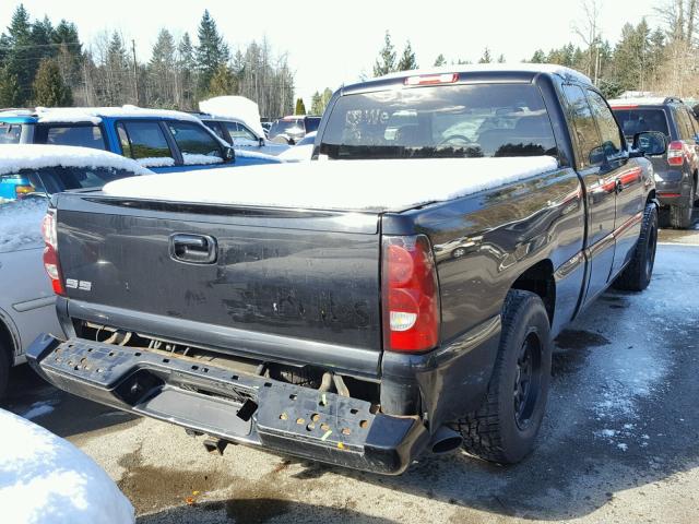 2GCEK19N541150751 - 2004 CHEVROLET SILVERADO BLACK photo 4