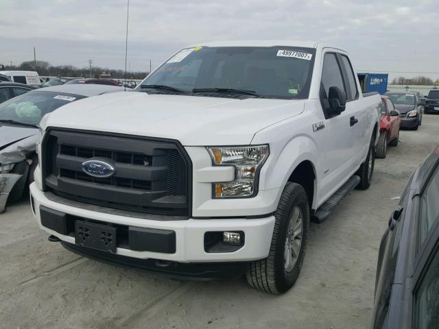 1FTEX1EP2FKE15976 - 2015 FORD F150 SUPER WHITE photo 2