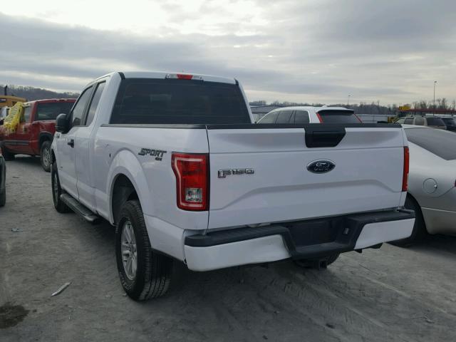 1FTEX1EP2FKE15976 - 2015 FORD F150 SUPER WHITE photo 3