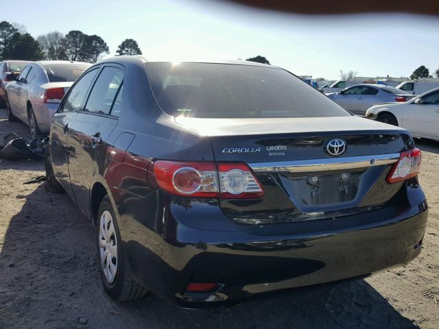 5YFBU4EE1DP162479 - 2013 TOYOTA COROLLA BA BLACK photo 3
