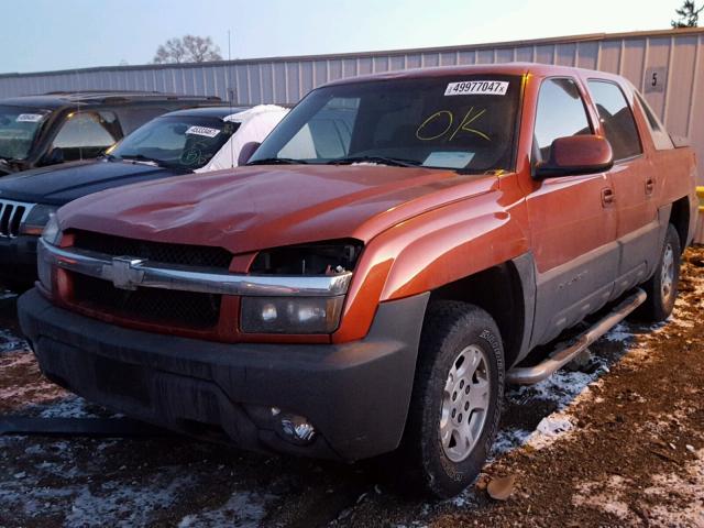 3GNEK13T63G180135 - 2003 CHEVROLET AVALANCHE ORANGE photo 2