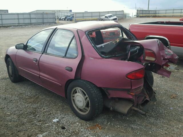 1G1JF5249S7122603 - 1995 CHEVROLET CAVALIER L PURPLE photo 3