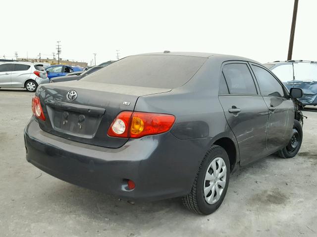 1NXBU4EE4AZ353744 - 2010 TOYOTA COROLLA BA GRAY photo 4