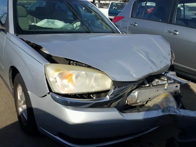 1G1ZT52825F251176 - 2005 CHEVROLET MALIBU LS SILVER photo 9