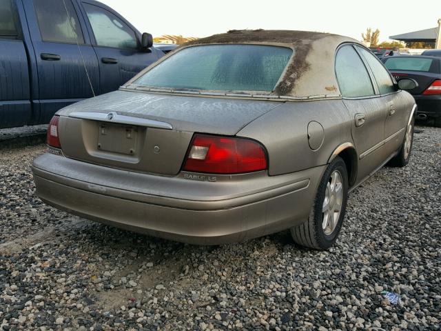 1MEFM55S23A613241 - 2003 MERCURY SABLE LS P BEIGE photo 4