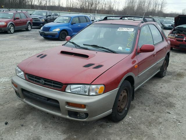 JF1GF48581H800560 - 2001 SUBARU IMPREZA OU RED photo 2