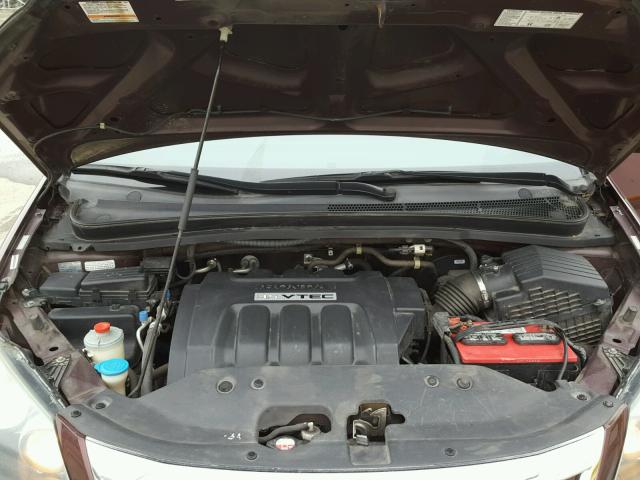 5FNRL384X8B055107 - 2008 HONDA ODYSSEY EX MAROON photo 7