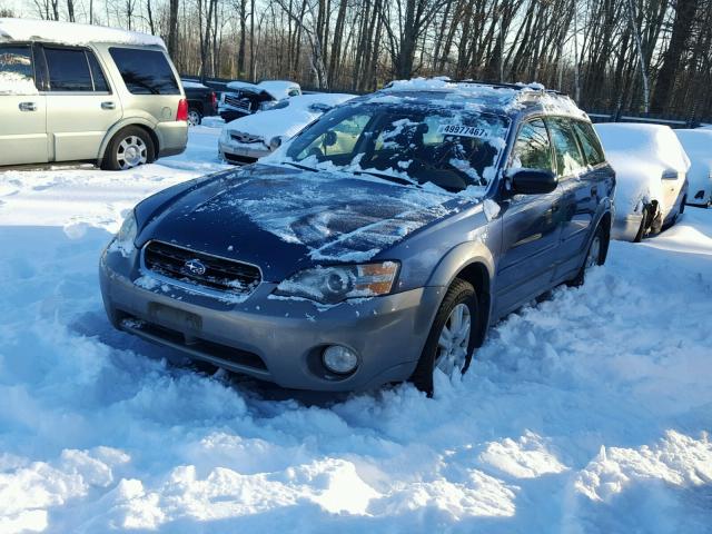 4S4BP61CX57392883 - 2005 SUBARU LEGACY OUT BLUE photo 2