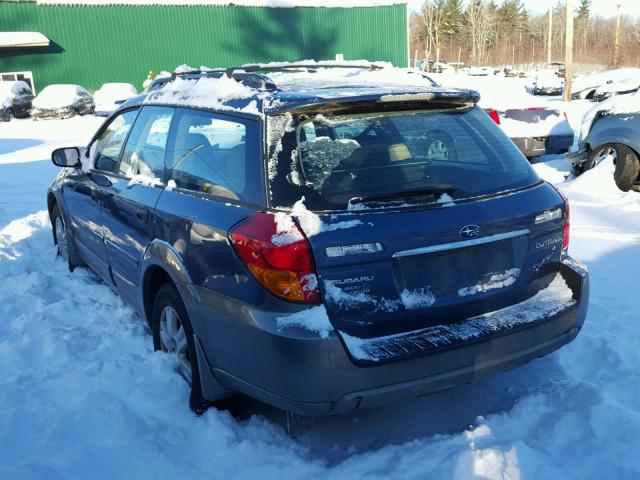 4S4BP61CX57392883 - 2005 SUBARU LEGACY OUT BLUE photo 3