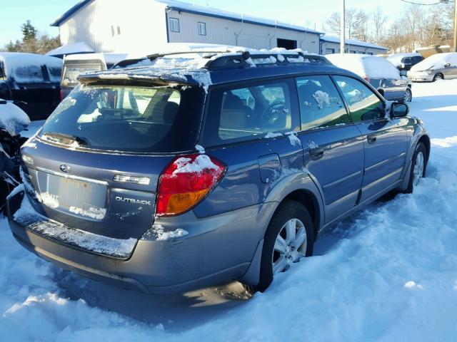 4S4BP61CX57392883 - 2005 SUBARU LEGACY OUT BLUE photo 4