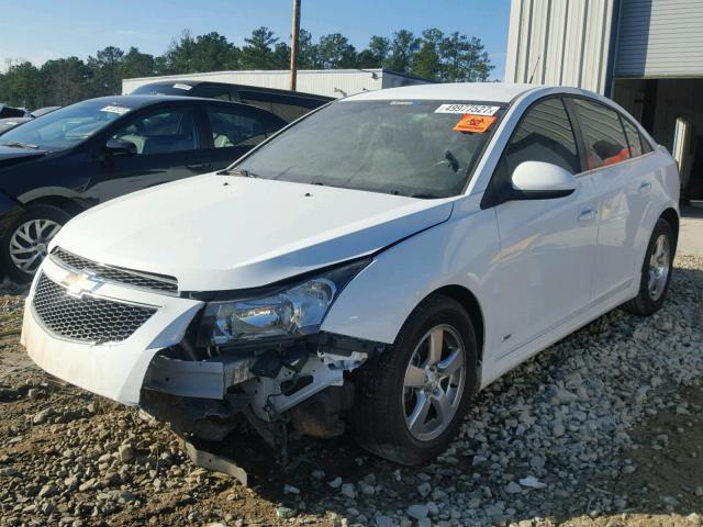 1G1PF5SC9C7159167 - 2012 CHEVROLET CRUZE LT WHITE photo 2