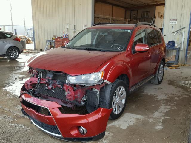 JA4AS3AWXAZ016099 - 2010 MITSUBISHI OUTLANDER RED photo 2