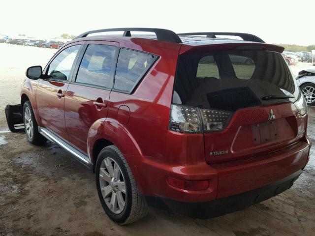 JA4AS3AWXAZ016099 - 2010 MITSUBISHI OUTLANDER RED photo 3