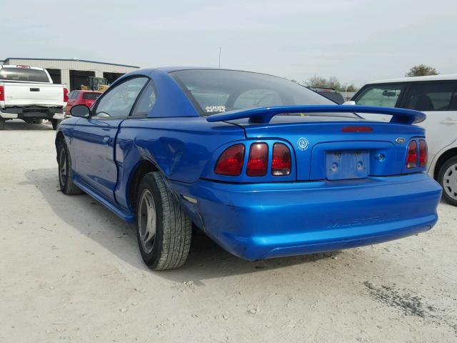 1FAFP4040WF117024 - 1998 FORD MUSTANG BLUE photo 3