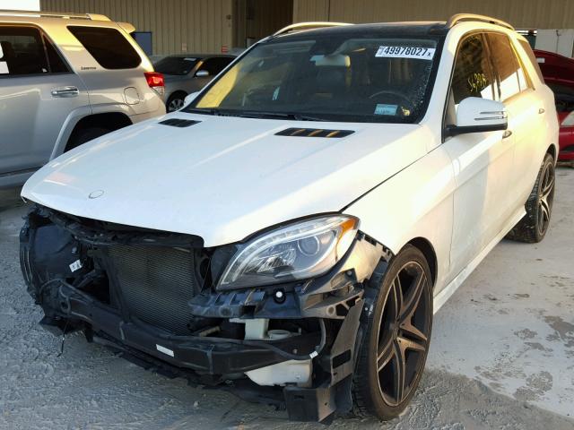 4JGDA5JB3DA132337 - 2013 MERCEDES-BENZ ML 350 WHITE photo 2