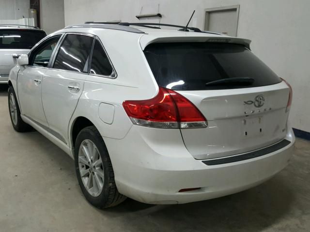 4T3ZA3BB3CU059970 - 2012 TOYOTA VENZA LE WHITE photo 3