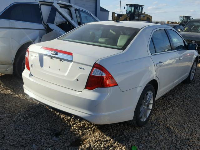 3FAHP0JA5CR219455 - 2012 FORD FUSION SEL WHITE photo 4