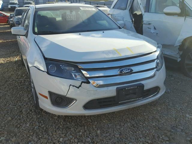 3FAHP0JA5CR219455 - 2012 FORD FUSION SEL WHITE photo 9