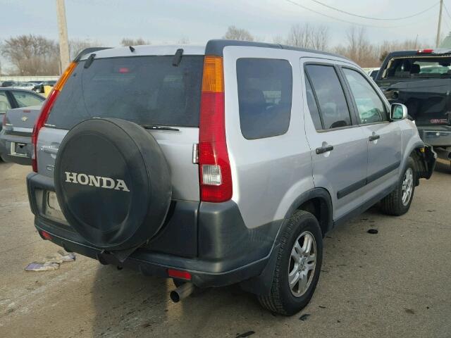 JHLRD78894C019894 - 2004 HONDA CR-V EX SILVER photo 4