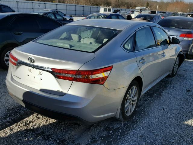 4T1BK1EB7EU100210 - 2014 TOYOTA AVALON BAS SILVER photo 4