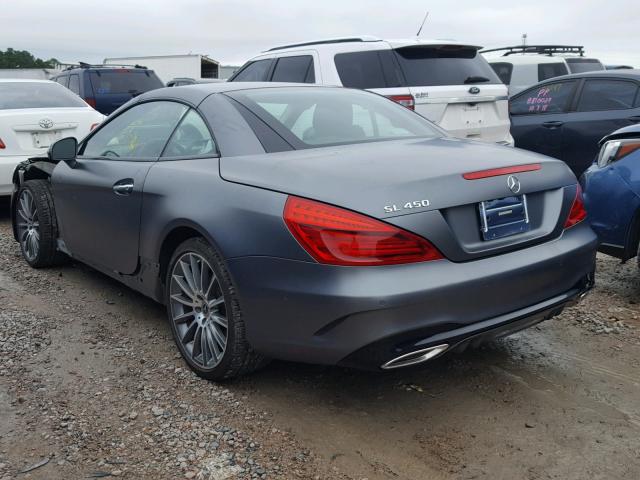 WDDJK6GA1HF047746 - 2017 MERCEDES-BENZ SL 450 GRAY photo 3