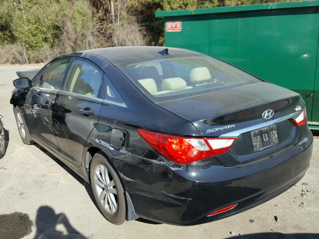 5NPEB4AC0BH129751 - 2011 HYUNDAI SONATA GLS BLACK photo 3