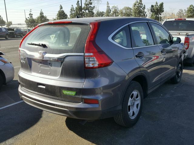 3CZRM3H35GG701967 - 2016 HONDA CR-V LX GRAY photo 4