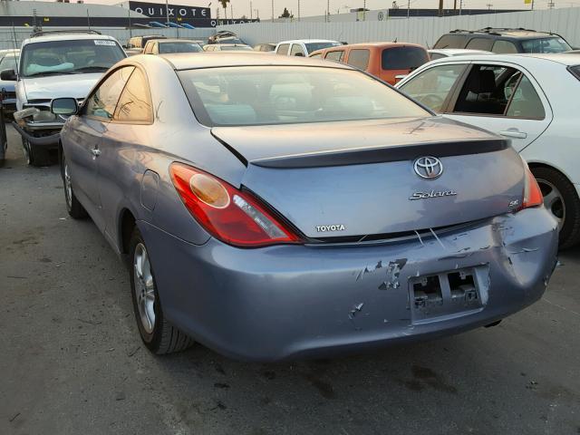 4T1CE38P34U841886 - 2004 TOYOTA CAMRY SOLA BLUE photo 3