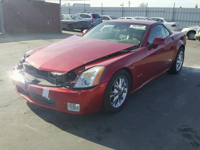 1G6YV34A155600855 - 2005 CADILLAC XLR RED photo 2