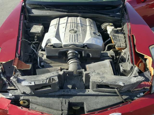 1G6YV34A155600855 - 2005 CADILLAC XLR RED photo 7