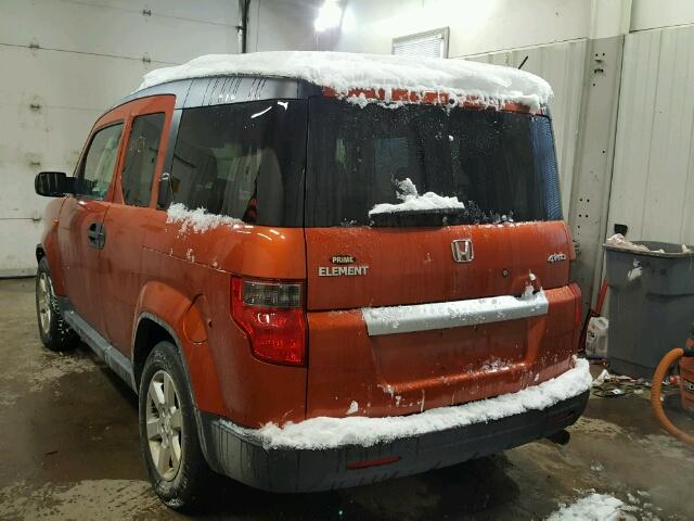 5J6YH2H74AL007066 - 2010 HONDA ELEMENT EX ORANGE photo 3