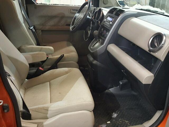 5J6YH2H74AL007066 - 2010 HONDA ELEMENT EX ORANGE photo 5