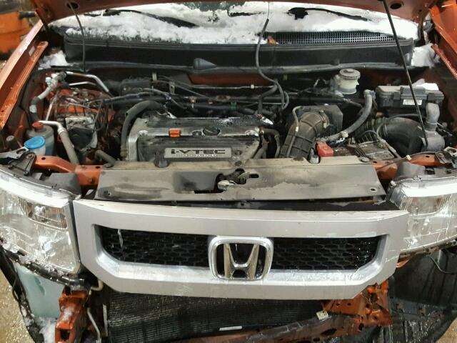 5J6YH2H74AL007066 - 2010 HONDA ELEMENT EX ORANGE photo 7