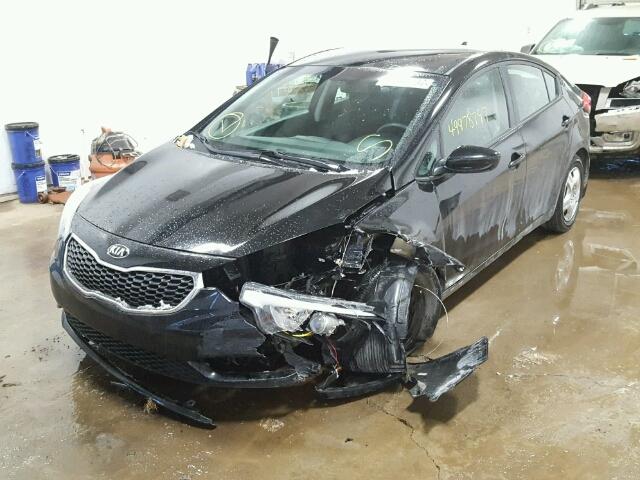 KNAFK4A63G5505426 - 2016 KIA FORTE LX BLACK photo 2