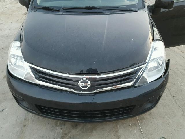 3N1BC1CP1BL504807 - 2011 NISSAN VERSA S BLACK photo 7