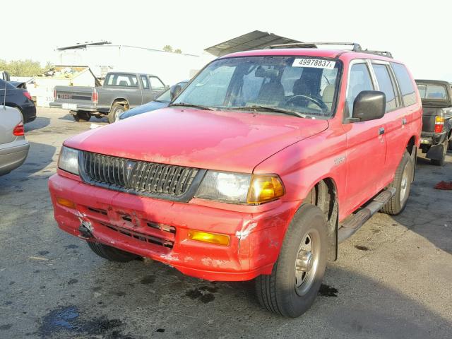 JA4LS21G7WP035014 - 1998 MITSUBISHI MONTERO SP RED photo 2