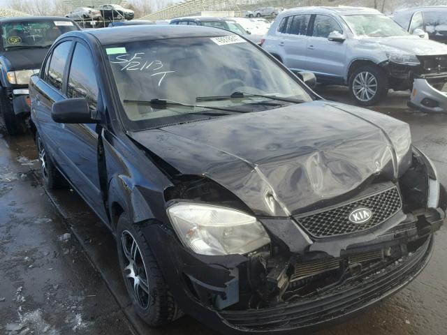 KNADE123876192644 - 2007 KIA RIO BASE BLACK photo 1