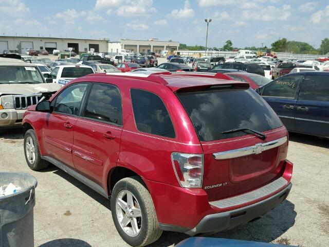 2CNDL63FX66152522 - 2006 CHEVROLET EQUINOX LT RED photo 3