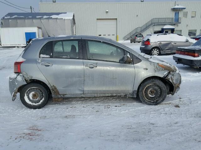 JTDKT923085218787 - 2008 TOYOTA YARIS SILVER photo 9