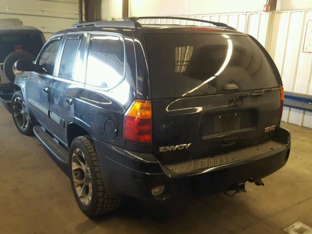 1GKDT13S442421083 - 2004 GMC ENVOY BLACK photo 3