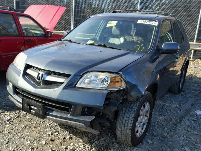 2HNYD18805H536970 - 2005 ACURA MDX TOURIN GREEN photo 2