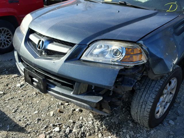 2HNYD18805H536970 - 2005 ACURA MDX TOURIN GREEN photo 9