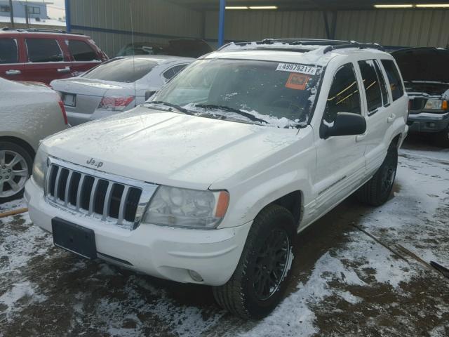 1J4GW58N44C118142 - 2004 JEEP GRAND CHER WHITE photo 2