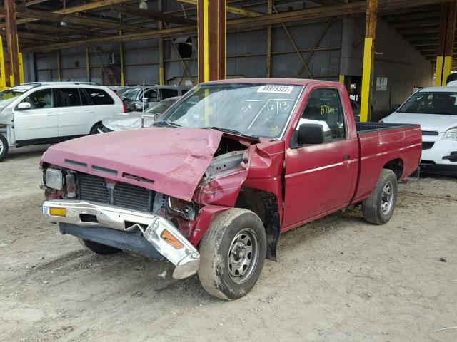1N6SD11S9NC360793 - 1992 NISSAN TRUCK SHOR RED photo 2