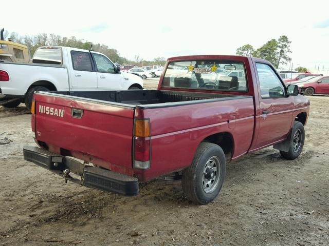 1N6SD11S9NC360793 - 1992 NISSAN TRUCK SHOR RED photo 4