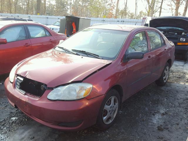 1NXBR32E17Z789136 - 2007 TOYOTA COROLLA CE RED photo 2