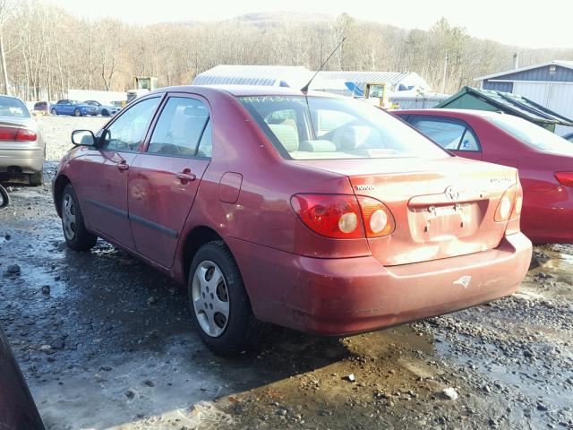 1NXBR32E17Z789136 - 2007 TOYOTA COROLLA CE RED photo 3