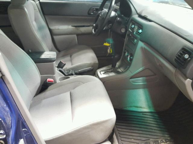 JF1SG63653H740078 - 2003 SUBARU FORESTER 2 BLUE photo 5