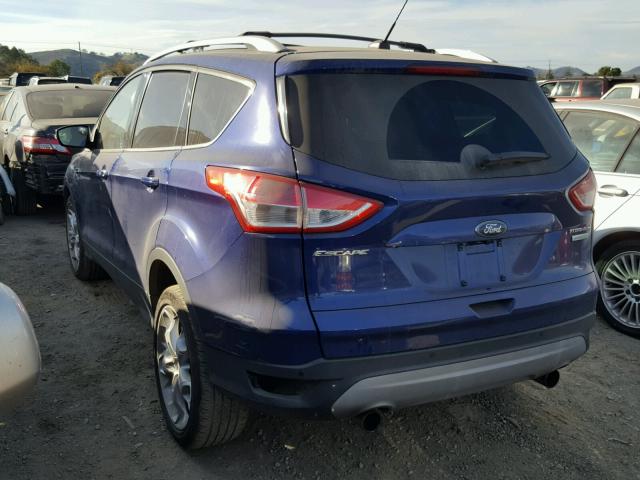 1FMCU0J90DUA24467 - 2013 FORD ESCAPE TIT BLUE photo 3